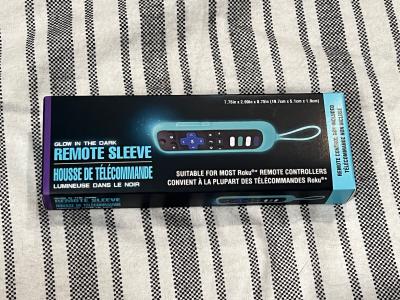 Glow in the Dark Roku Remote Sleeve/ Blue