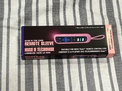 Glow in the Dark Roku Remote Sleeve Pink
