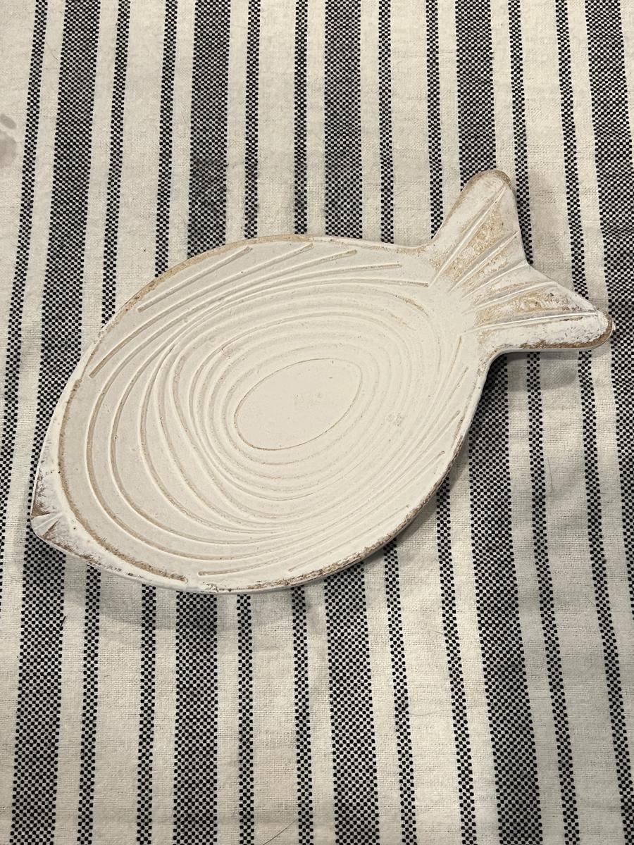 Fish-Shaped Ceramic Trinket Dish