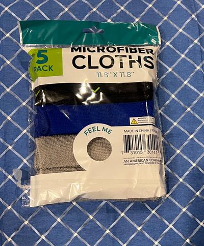 Microfiber Cloths 5-Pack 11.8x11.8