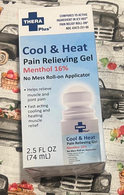 Thera Plus Cool & Heat Pain Relieving Gel Roll-On 2.5oz