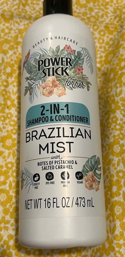 Power Stick for Her Brazilian Mist 2-in-1 Shampoo & Conditioner 16oz