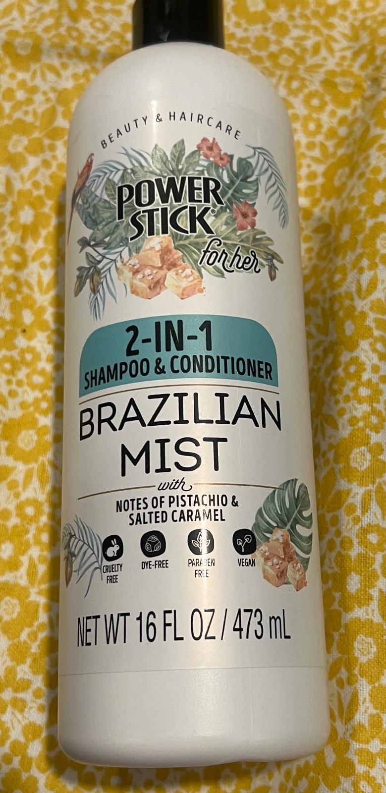 Power Stick for Her Brazilian Mist 2-in-1 Shampoo & Conditioner 16oz