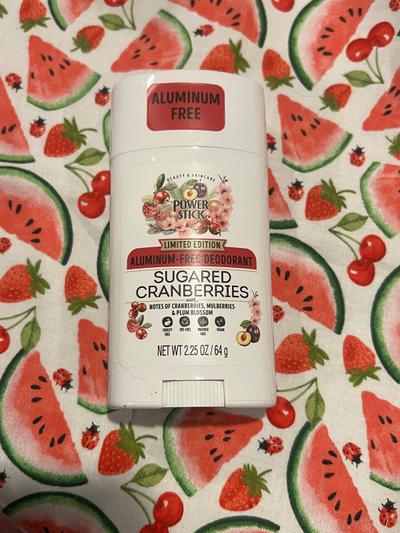 Power Stick Sugared Cranberries Aluminum-Free Deodorant Limited Edition
