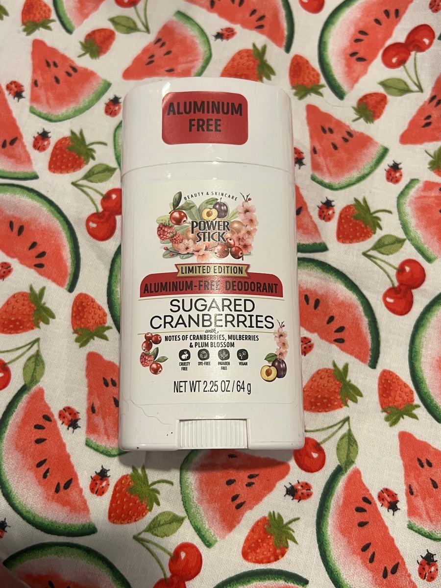 Power Stick Sugared Cranberries Aluminum-Free Deodorant Limited Edition