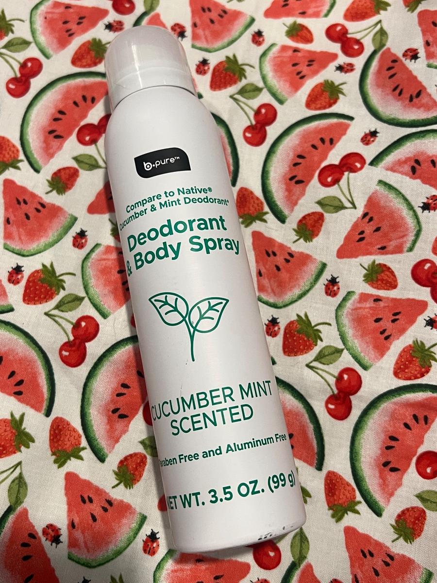 b.pure Cucumber Mint Deodorant & Body Spray 3.5oz