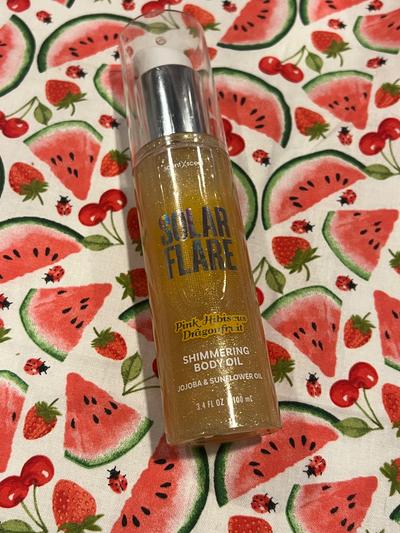 Solar Flare Pink Hibiscus Dragonfruit Shimmering Body Oil