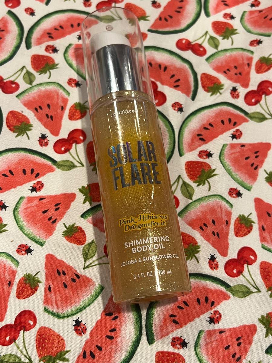 Solar Flare Pink Hibiscus Dragonfruit Shimmering Body Oil