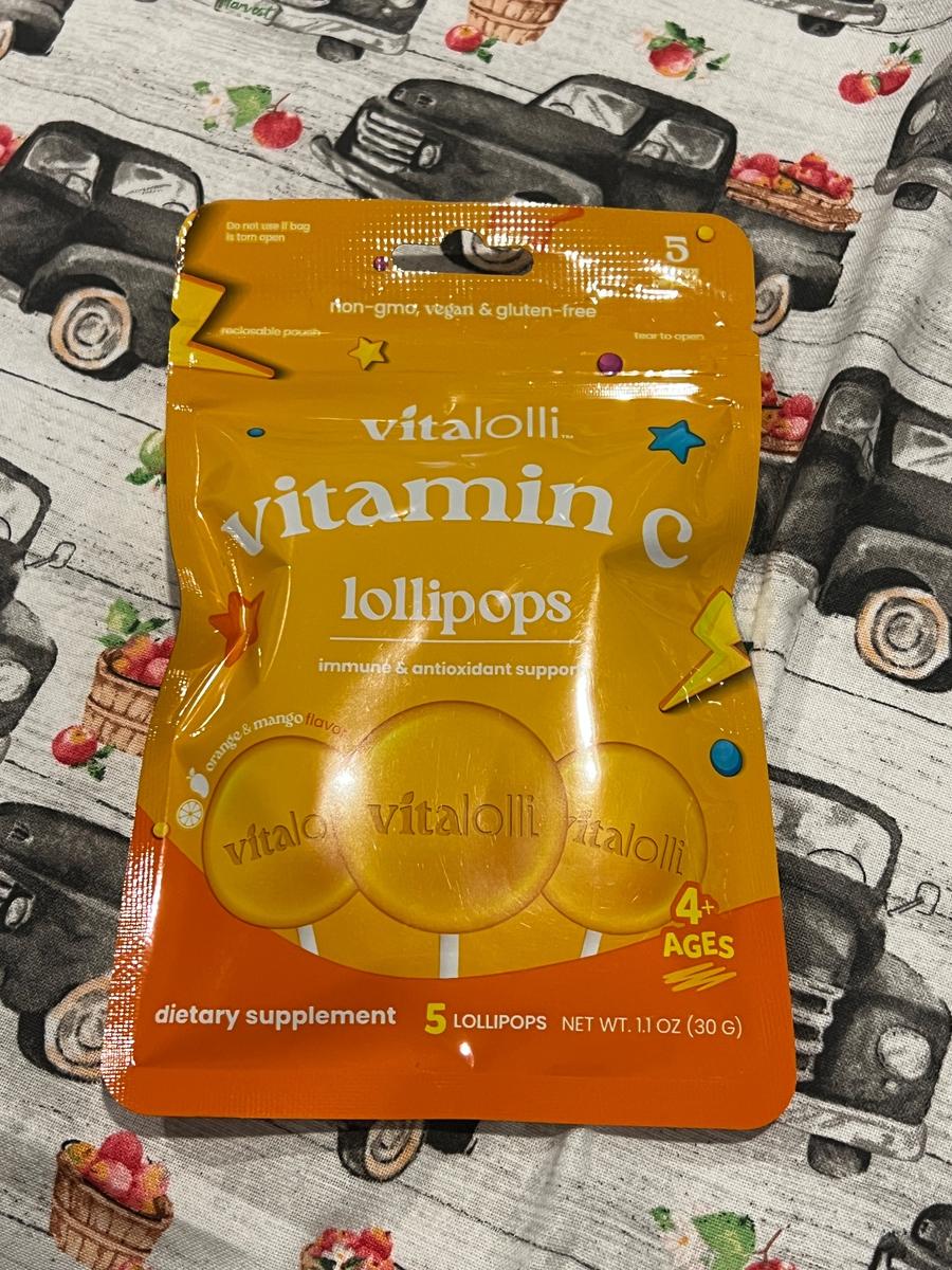 Vitalolli Vitamin C Lollipops Orange Mango 5ct