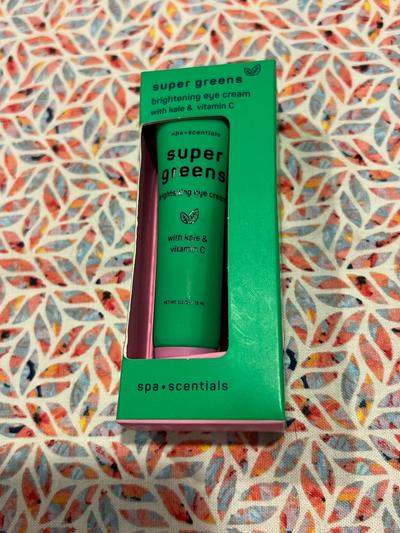 Spa Scentials Super Greens Brightening Eye Cream with Kale & Vitamin C
