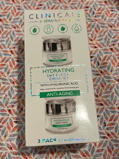 Clinicals by Spascriptions Hydrating Day & Night Cream Set with Hyaluronic Acid
