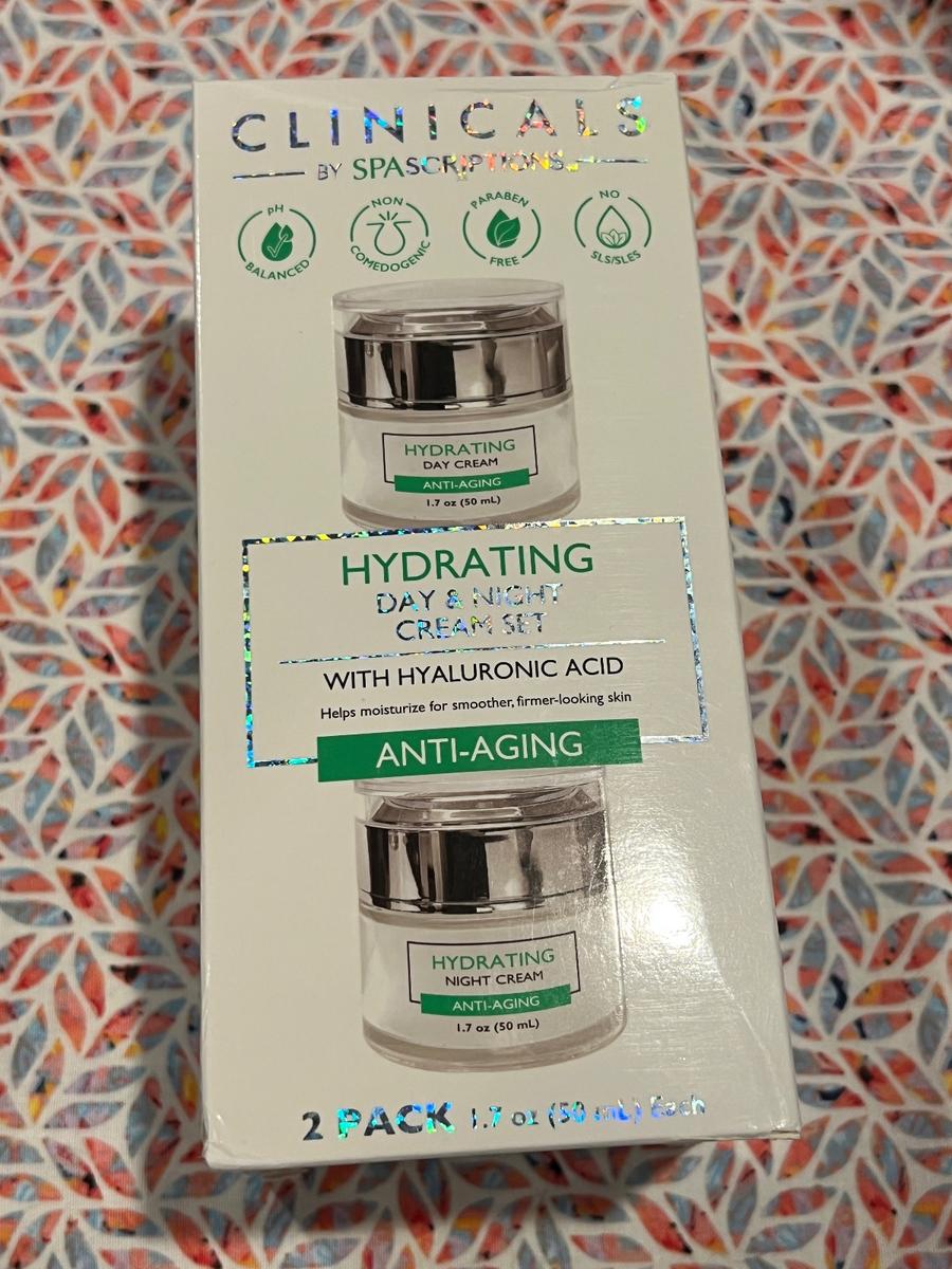 Clinicals by Spascriptions Hydrating Day & Night Cream Set with Hyaluronic Acid