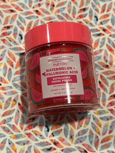 Global Beauty Care Fruit Halo Watermelon + Hyaluronic Acid Exfoliating Facial Polish