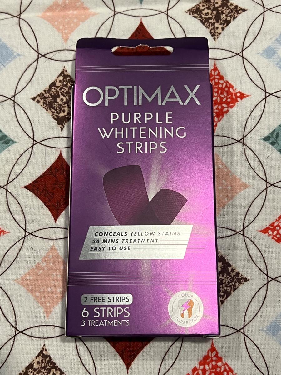 Optimax Purple Whitening Strips 6-strip pack