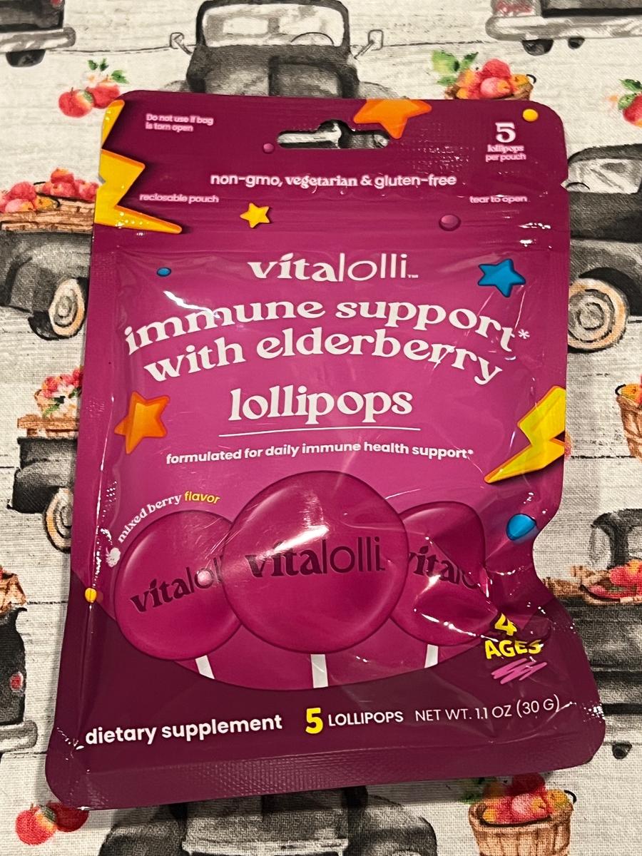 VitaLolli Immune Support Elderberry Lollipops 5ct