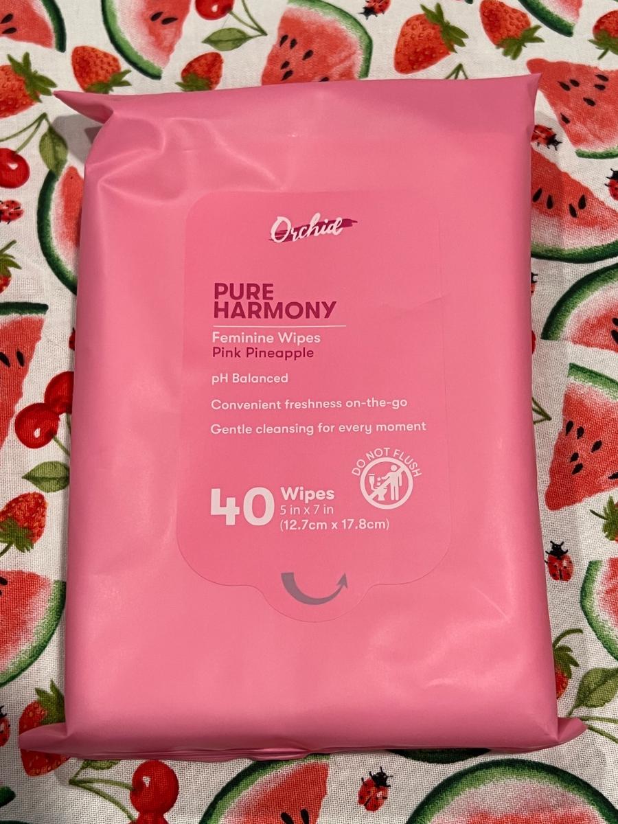 Orchid Pure Harmony Feminine Wipes /Pink Pineapple 40ct
