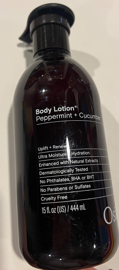 Osana Peppermint + Cucumber Body Lotion 15oz