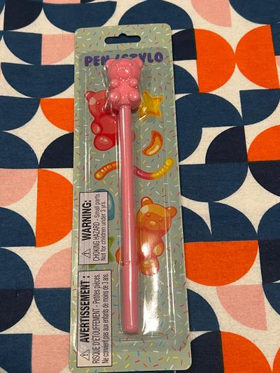 Gummy Bear Novelty Pen Pink