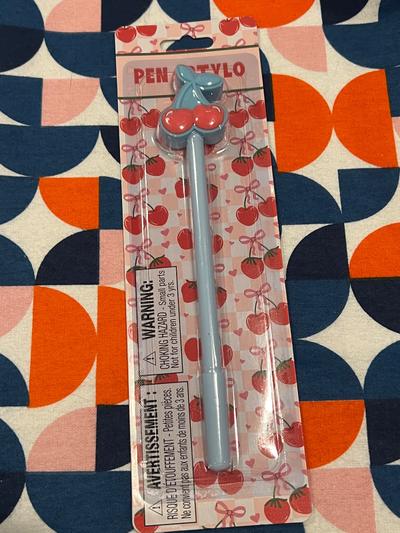 Cherry Topper Novelty Pen – Blue