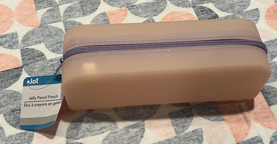 Jot Jelly Pencil Pouch – Mauve/Lavender
