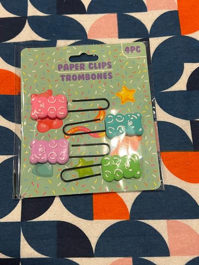 Gummy Bear Paper Clips 4pc
