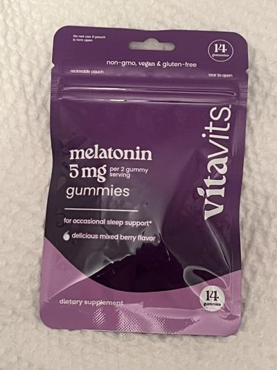 Vitavits Melatonin 5mg Gummies 14ct Mixed Berry