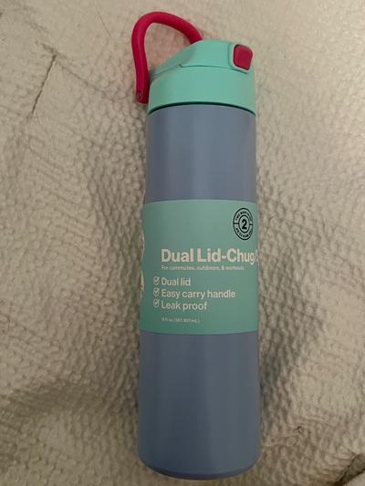 OWALA DUPE!  Lid Chug/Sip Water Bottle 19oz/ Light Blue & Pink