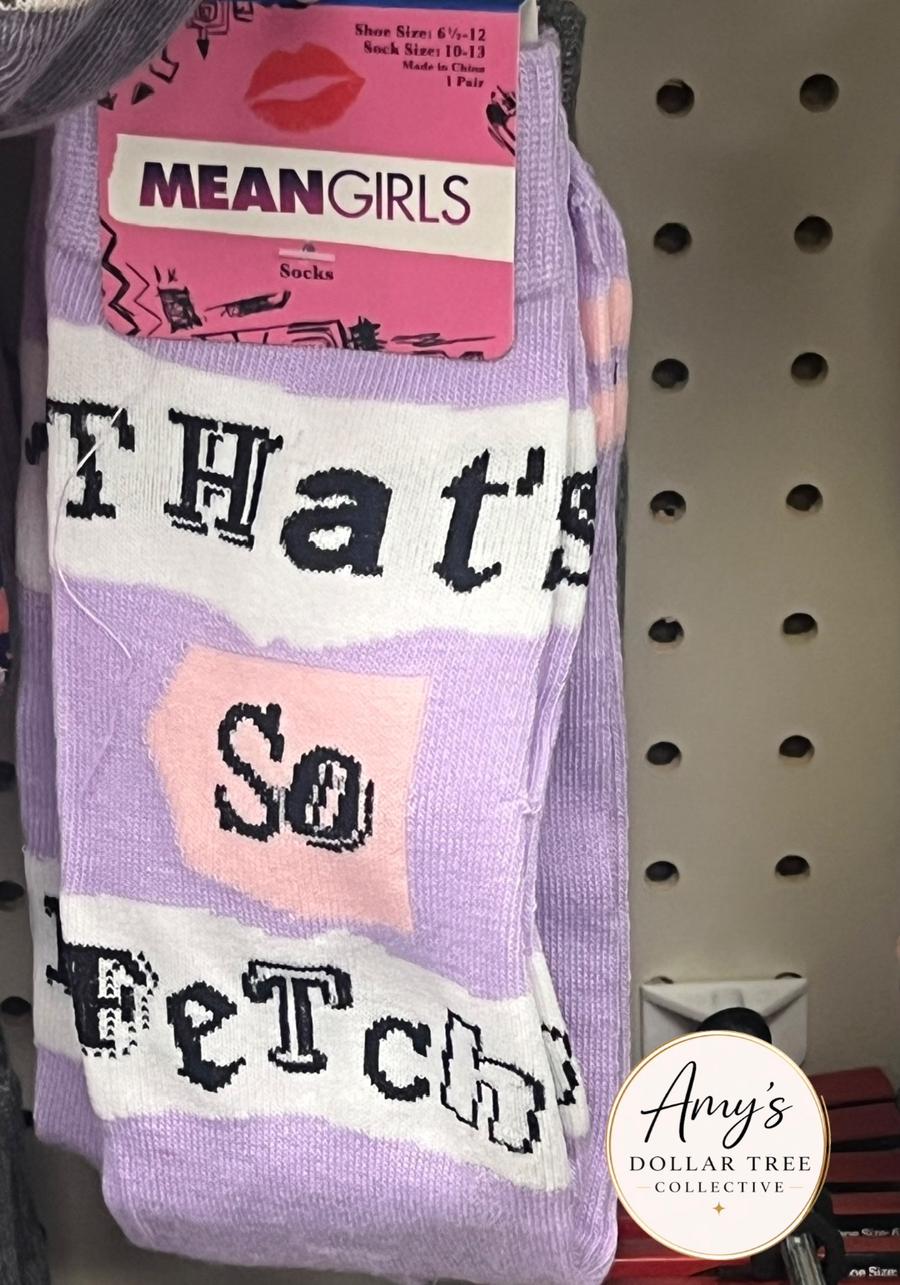 Mean Girls 'That's So Fetch' crew socks 1-pair