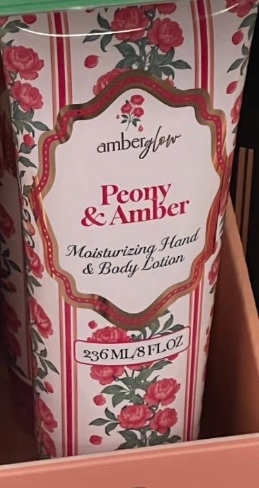 Amberglow Peony & Amber Moisturizing Hand & Body Lotion 8oz