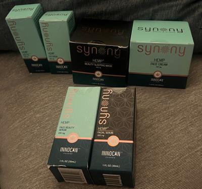 Synony Hemp Skincare Set by Innocan Pharma – 6-piece bundle