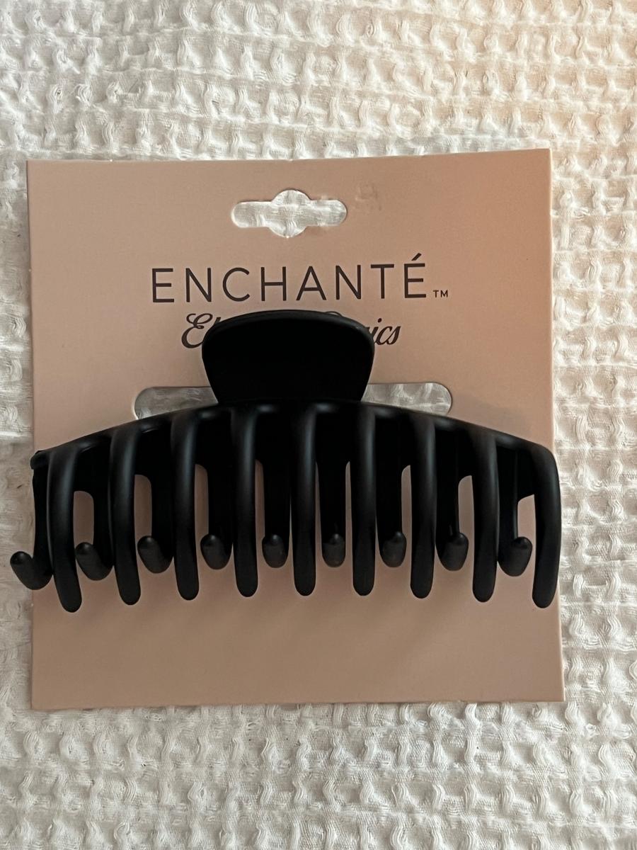 Enchanté Eternals Matte Black Large Claw Clip