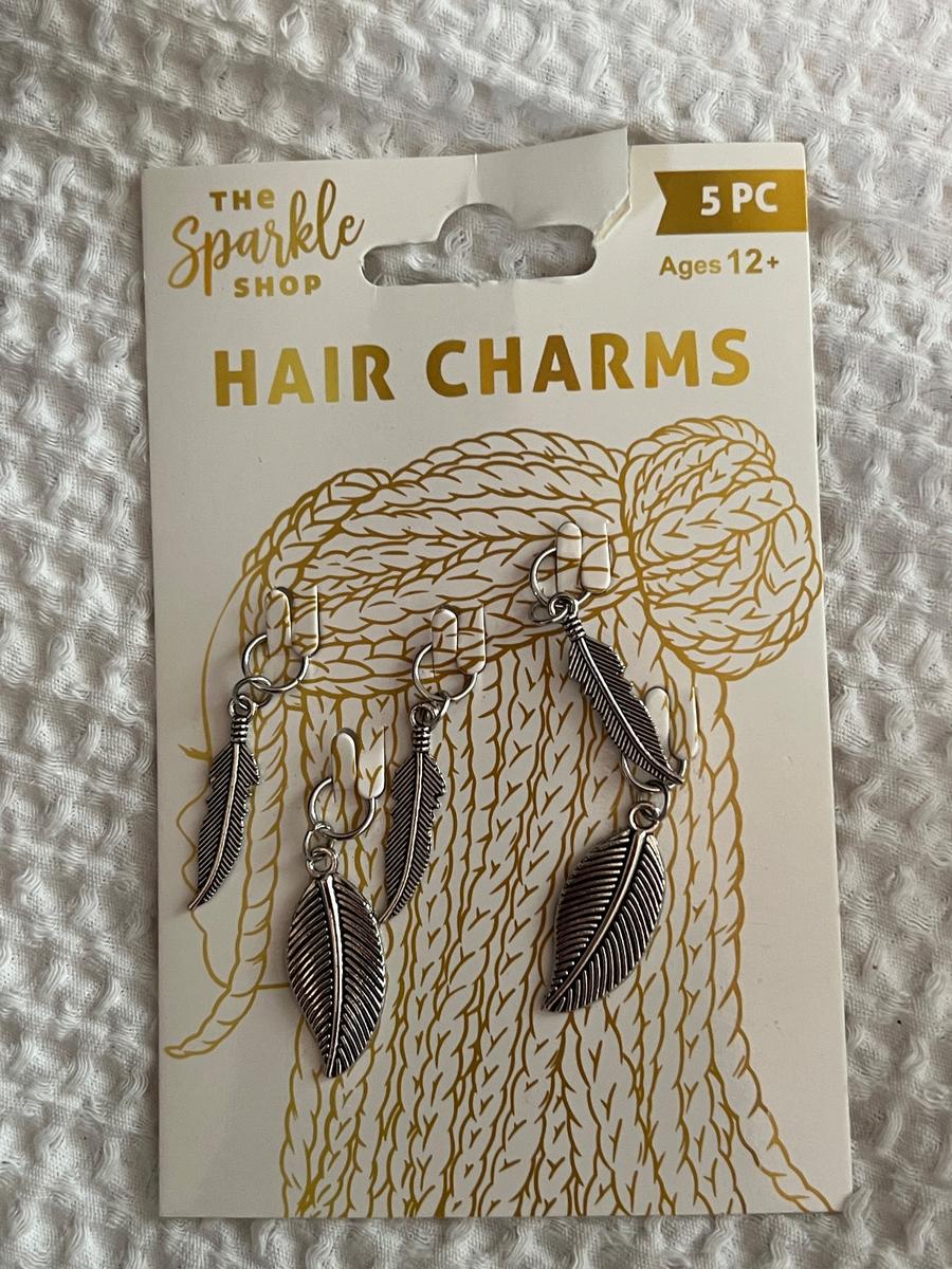 The Sparkle Shop Feather Hair Charms 5pc