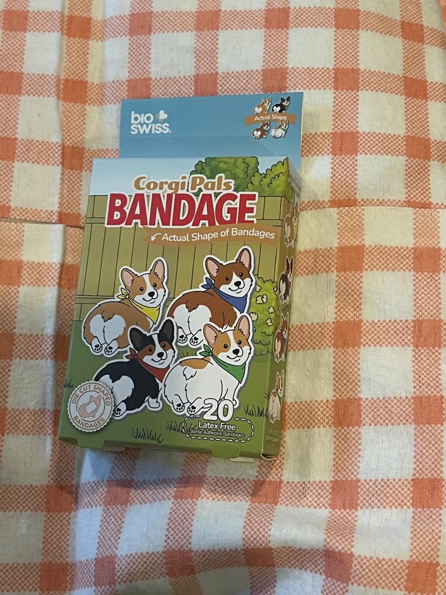 Corgi Pals die-cut shaped bandages 20ct