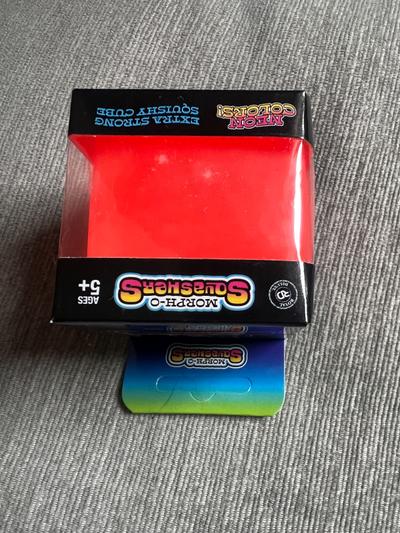 Morph-O-Squashers Neon Red Squishy Cube