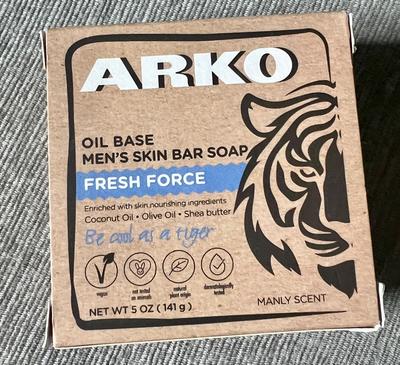 Arko Fresh Force Oil Base Men's Bar Soap 5oz
