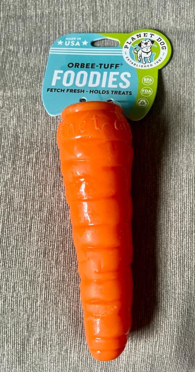Planet Dog Orbee-Tuff Foodies Carrot Dog Toy