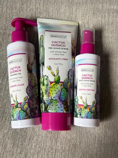 Global Beauty Care Cactus Quench Shaving Set 3-piece