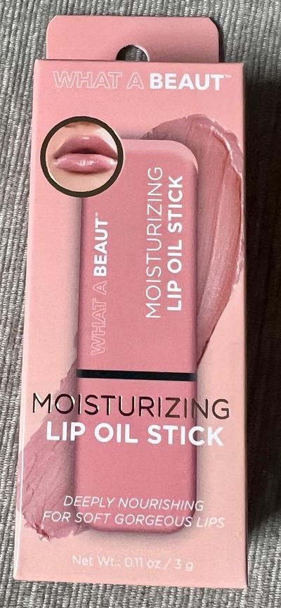 What A Beaut Moisturizing Lip Oil Stick/ Nude Pink