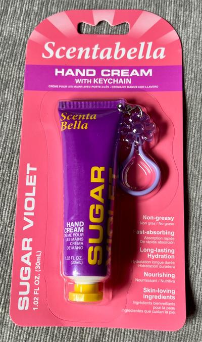 Scentabella Sugar Violet Hand Cream with Keychain 1.02oz
