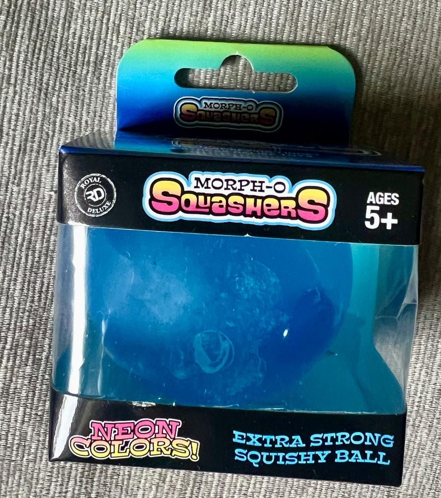 Morph-O Squashers Neon Blue Extra Strong Squishy Ball