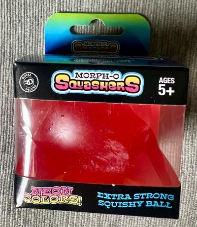 Morph-O Squashers Neon Red Extra Strong Squishy Ball
