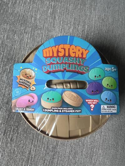 Mystery Squashy Dumplings Squishy Toy with Steamer Pot/ Large