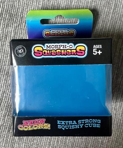 Morph-O Squashers Neon Blue Squishy Cube