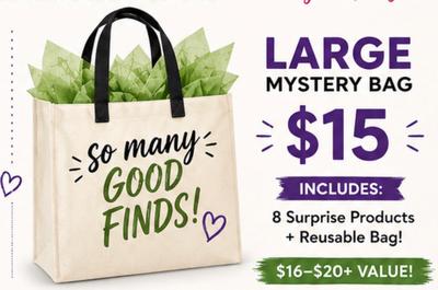 Large Mystery Bag – 8 Surprise Products +Reusable Bag