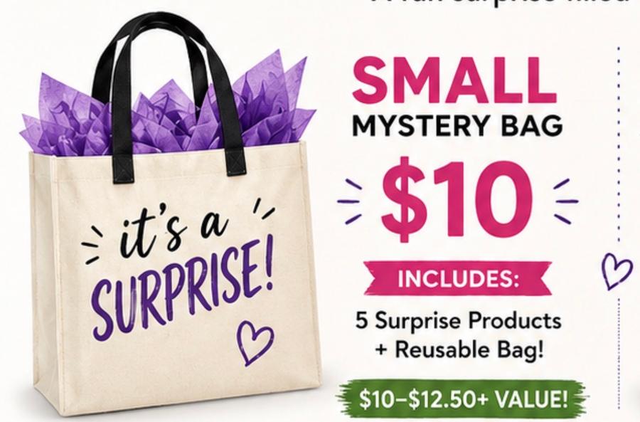 Small Mystery Bag 5-Surprise Products +Reusable Bag