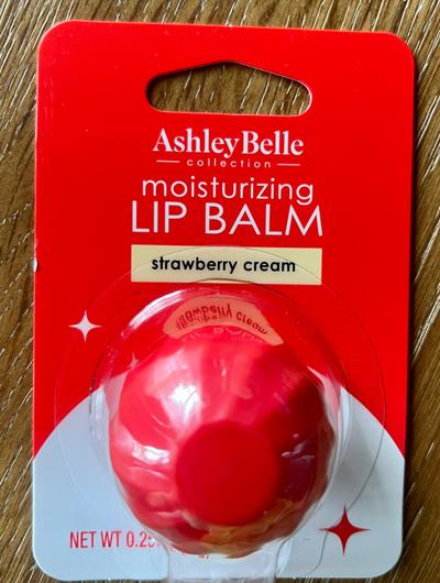 Ashley Belle Strawberry Cream Moisturizing Lip Balm