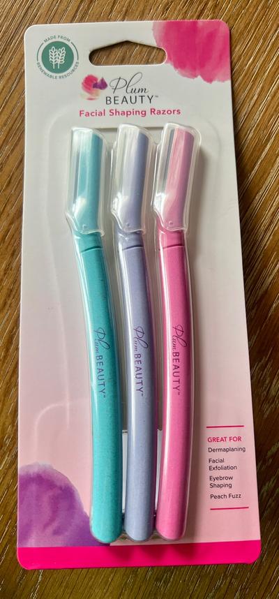 Plum Beauty Facial Shaping Razors 3-pack