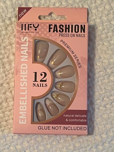 IIFY Fashion Press On Nails Embellished- 12ct