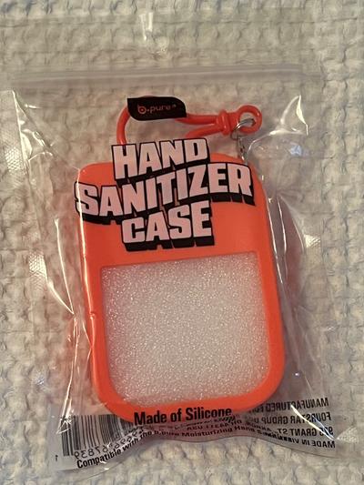 b.pure Hand Sanitizer Silicone Case Bright Orange/ Fall 2026