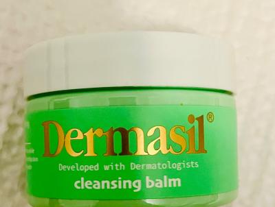 Dermasil Cleansing Balm jar/ green